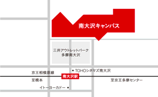南大沢キャンパス周辺地図